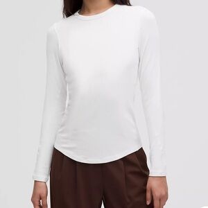 Lululemon NEW Hold Tight Long Sleeve in white